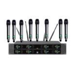 YH-5021 Receptor y micrófonos del sistema de micrófono inalámbrico de 8 canales