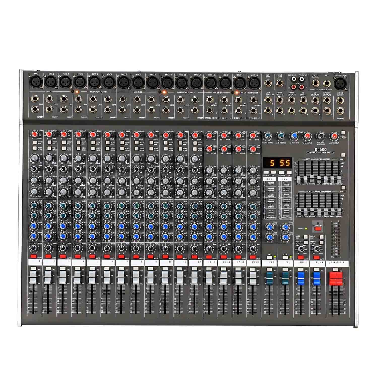 D 1600 16 Channel Professional Mixer