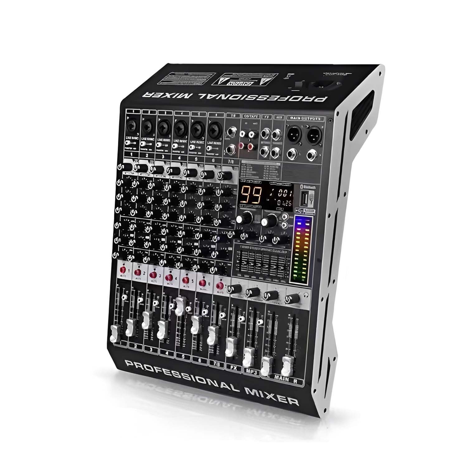 D8 8 Channel Professional Mixer