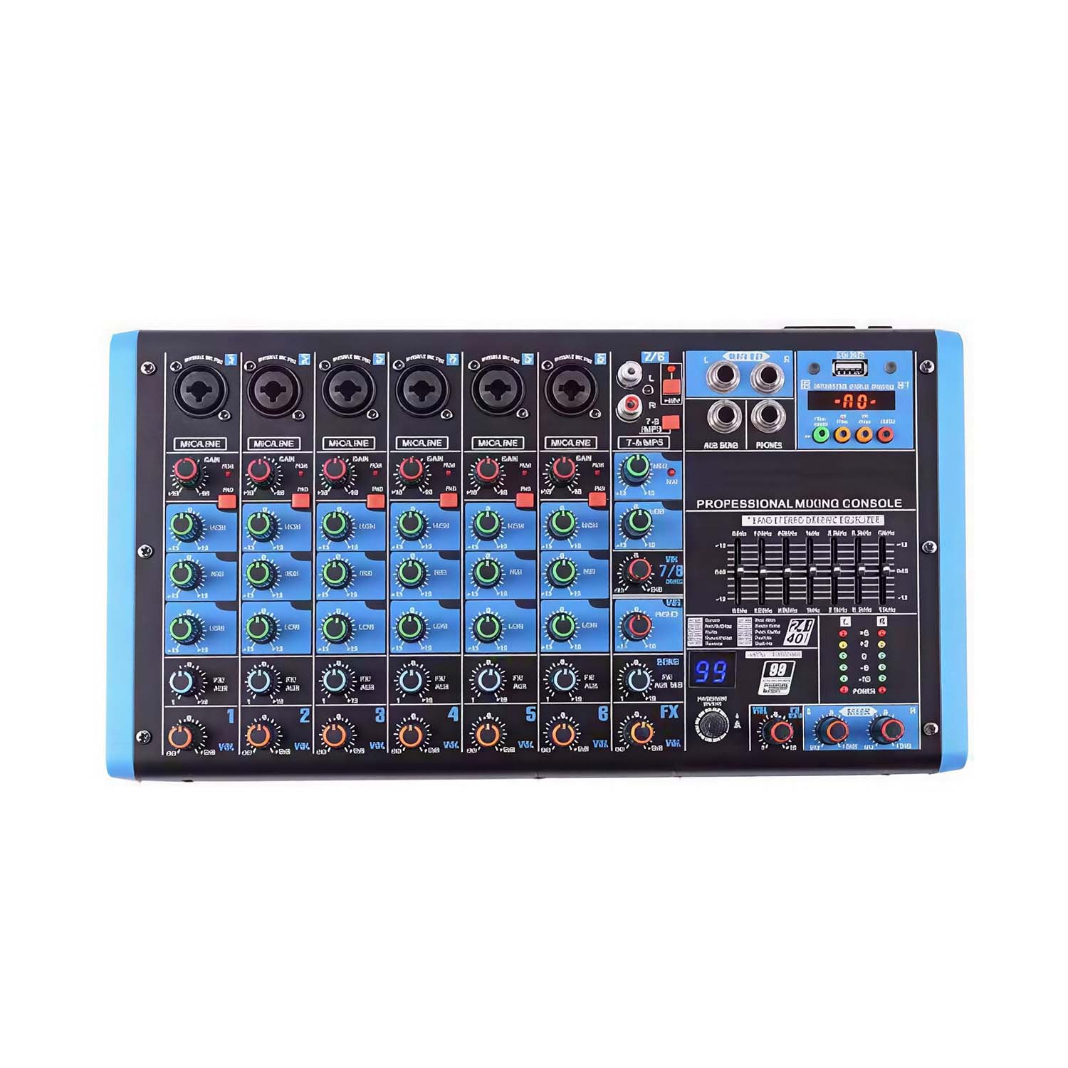 FAM8 8 Channel Professional Mixer