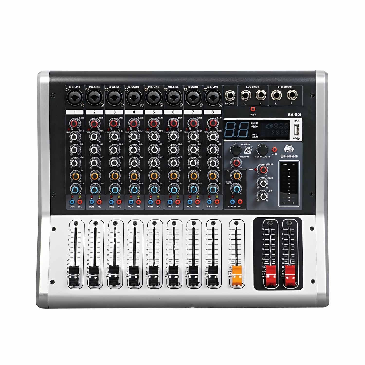 KA 80I 8 Channel Professional Mixer
