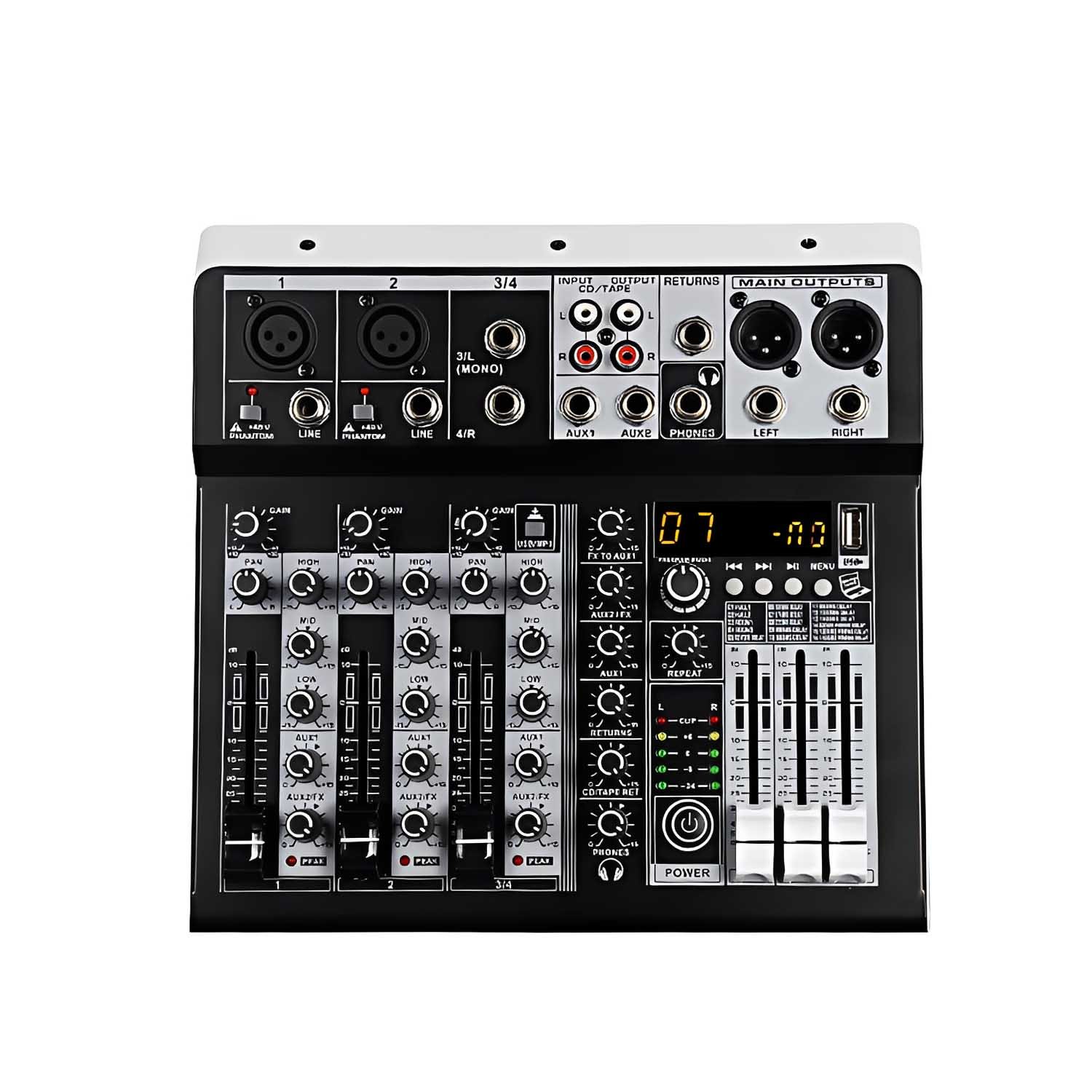 KP8 8 Channel Professional Mixer