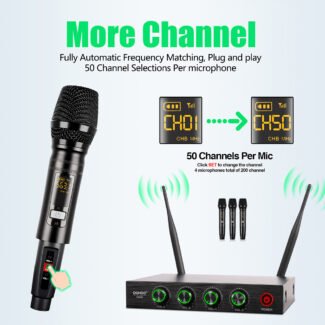 U6080 4 Channel Wireless Microphone